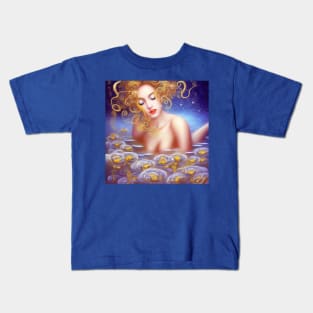 Watercolor Pearl Angel Kids T-Shirt